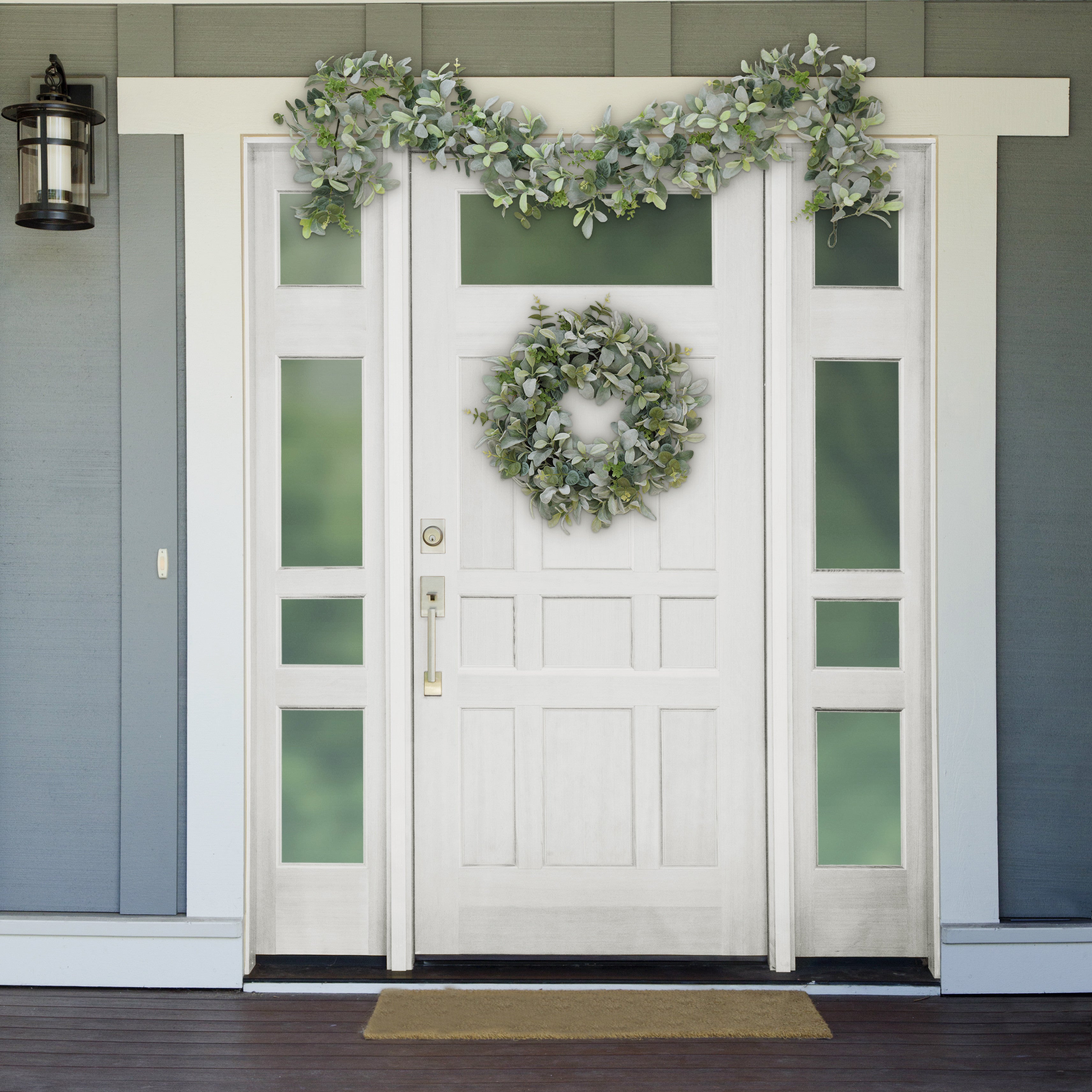 22" Lambs Ear Wreath
